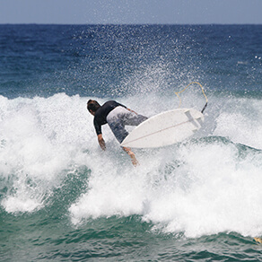man on surfboard