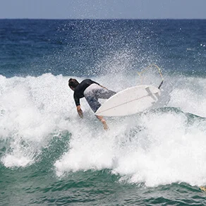 man on surfboard