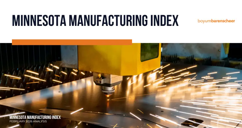 Minnesota manufacturing new orders and production trends February 2026